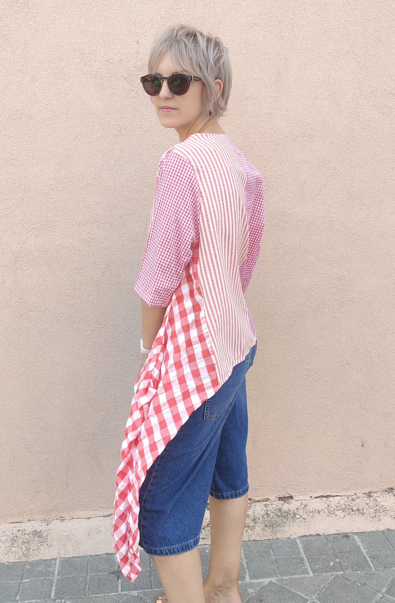 Camiseta vichy BENETTON