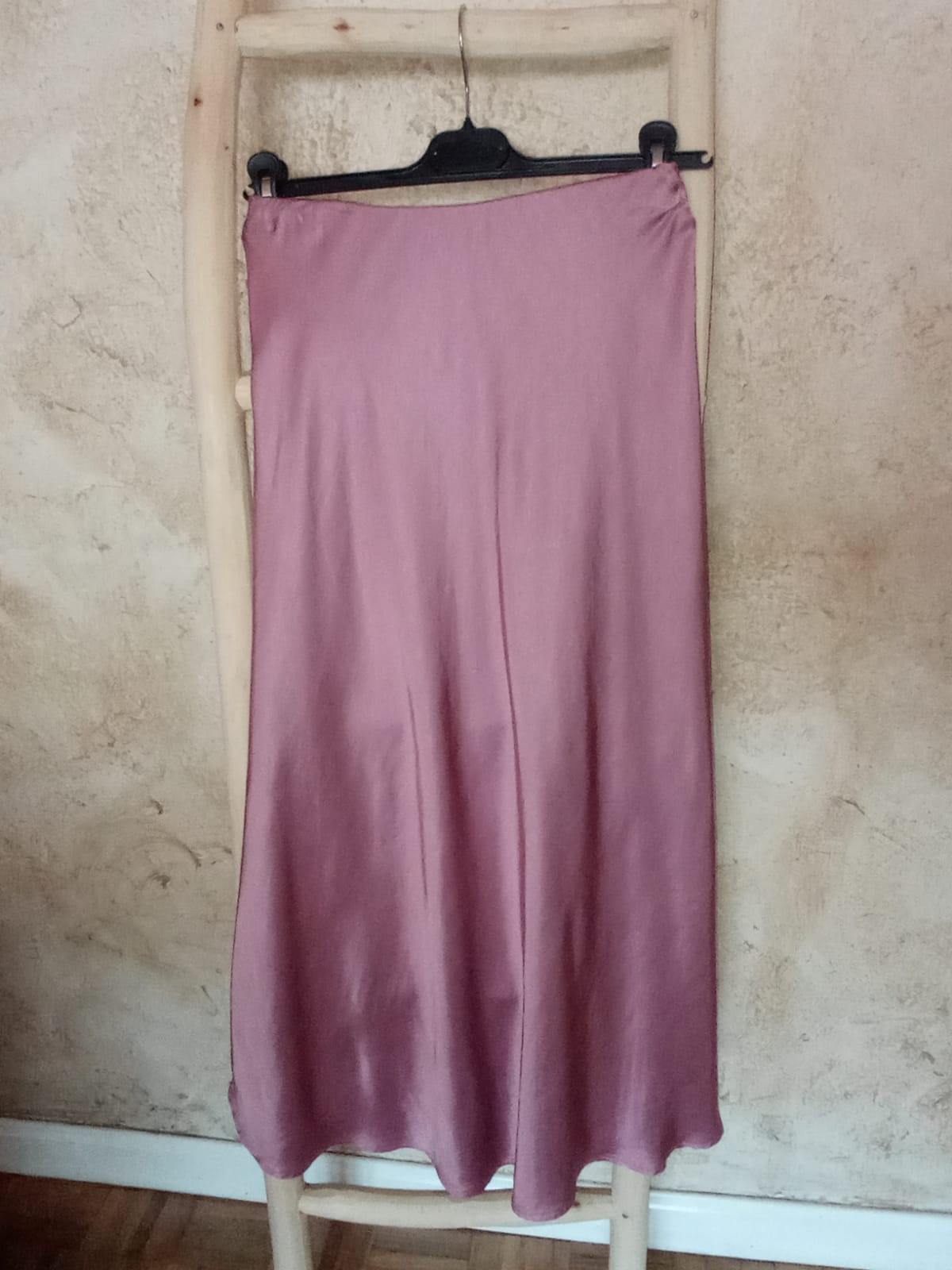 Falda satén ROSA PALO