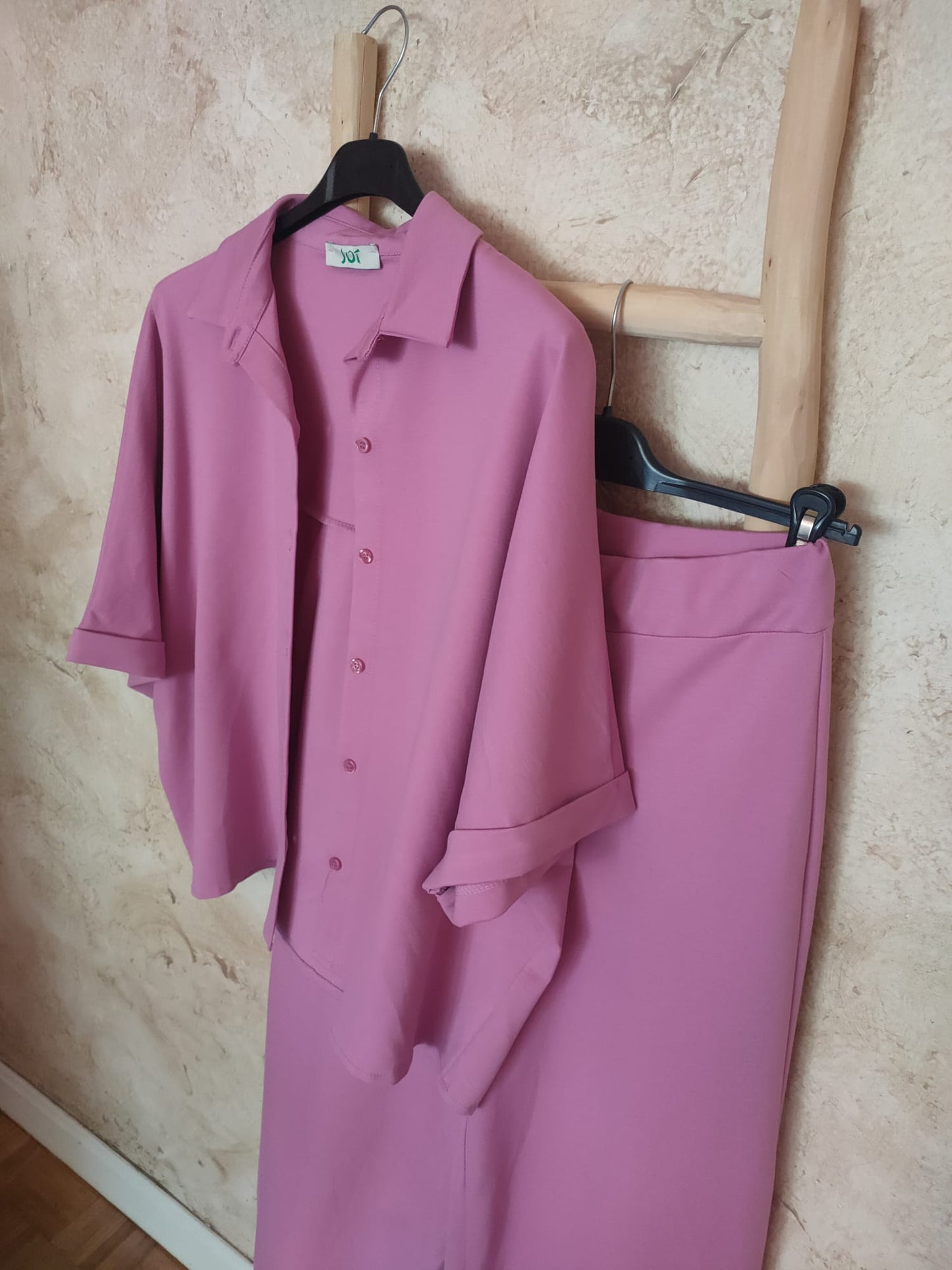 Traje punto roma SAFARI malva