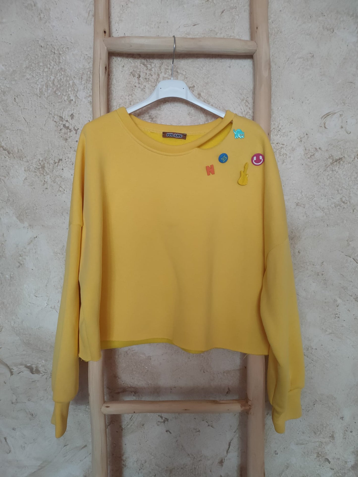 Sudadera PINS amarilla