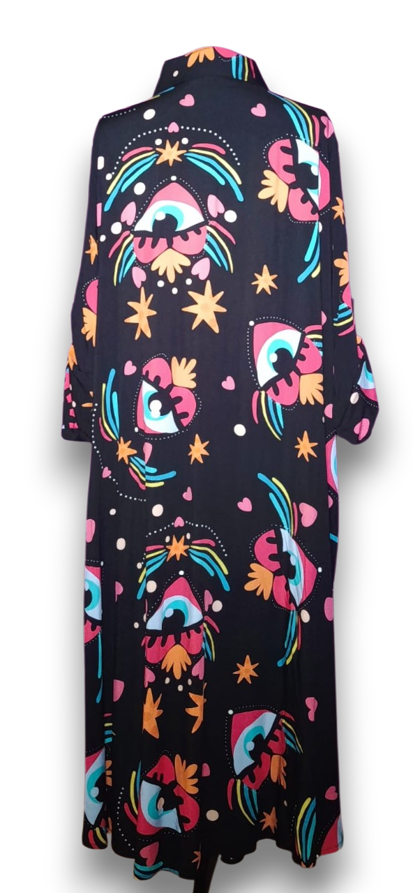 Vestido largo camisero LOVE