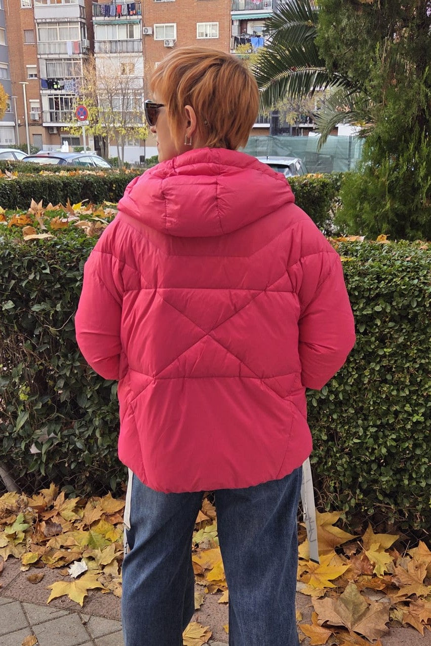 Chaqueta plumífero BRENDA Fucsia