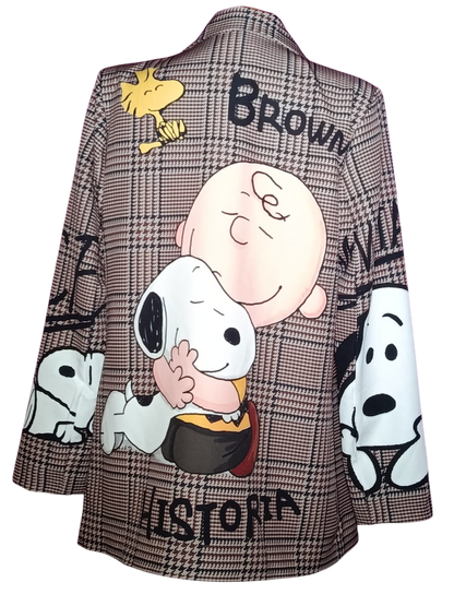 Blazer cuadro inglés SNOOPY