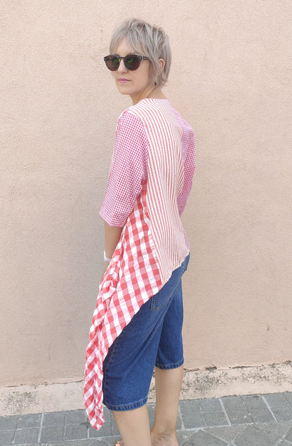 Camiseta vichy BENETTON