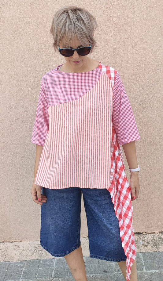 Camiseta vichy BENETTON