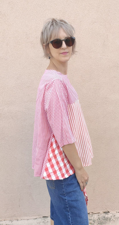 Camiseta vichy BENETTON