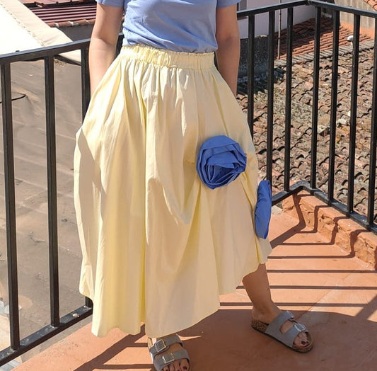 Falda TULIPÁN amarilla