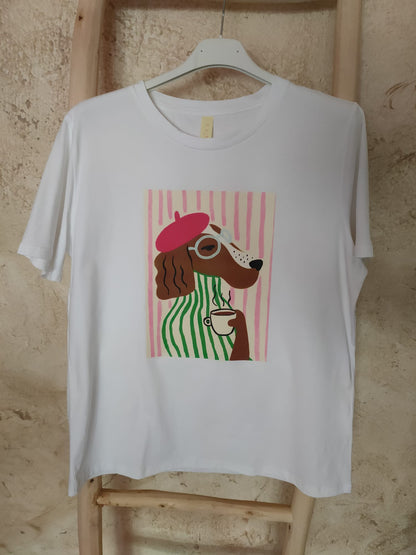 Camiseta COCKER rosa