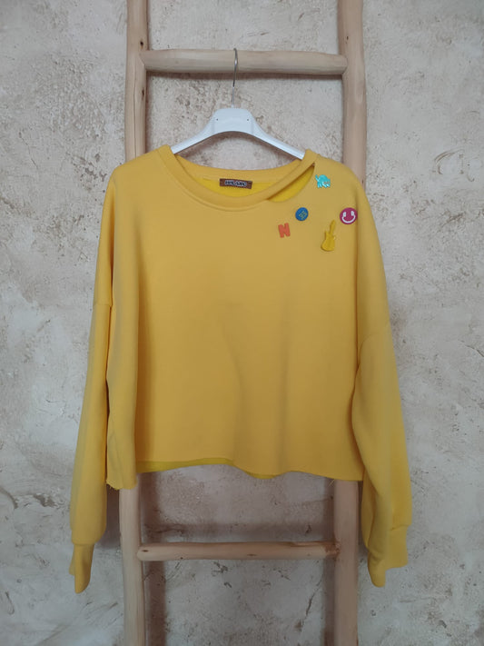 Sudadera PINS amarilla