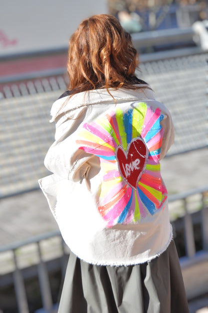 Sobrecamisa pintada a mano BENGALA