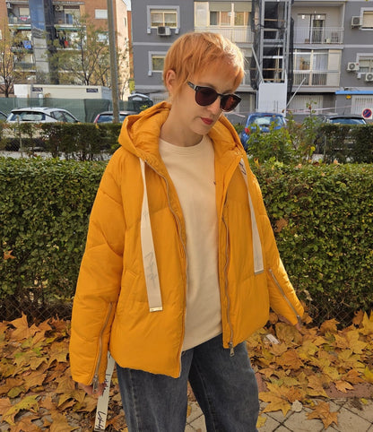 Chaqueta plumífero BRENDA Amarilla