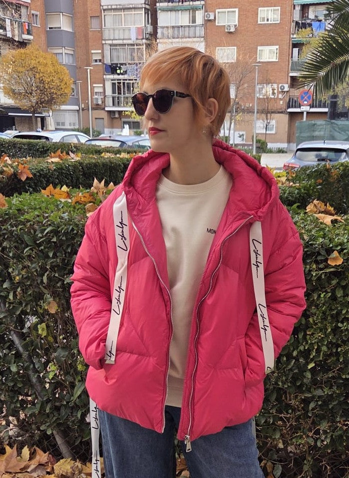 Chaqueta plumífero BRENDA Fucsia