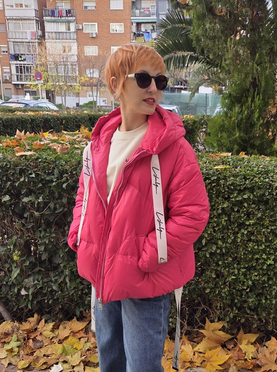Chaqueta plumífero BRENDA Fucsia