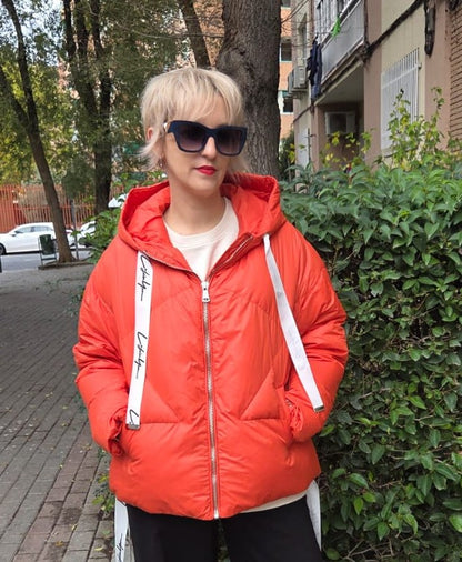 Chaqueta plumífero BRENDA Naranja