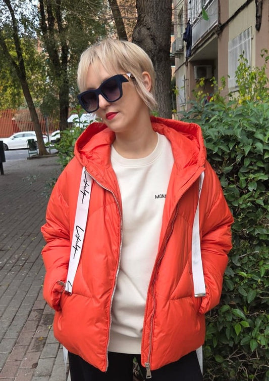 Chaqueta plumífero BRENDA Naranja